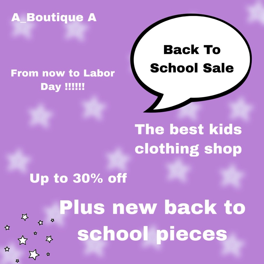 Back To School 🏫 Clothing Sale 🎒🎒📚🖍✏️❤️